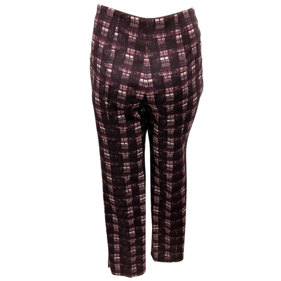 PRADA PURPLE PLAID TROUSERS - Picture 3 of 5